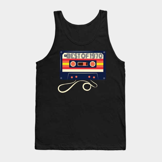 Best Of 1970 50th Birthday Gifts Casset Tank Top by Magic Arts